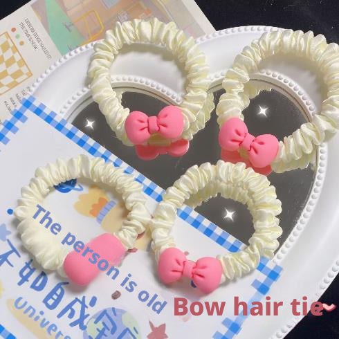 Mignon et versatile cordon de cheveux papillon blanc-1 pièce
