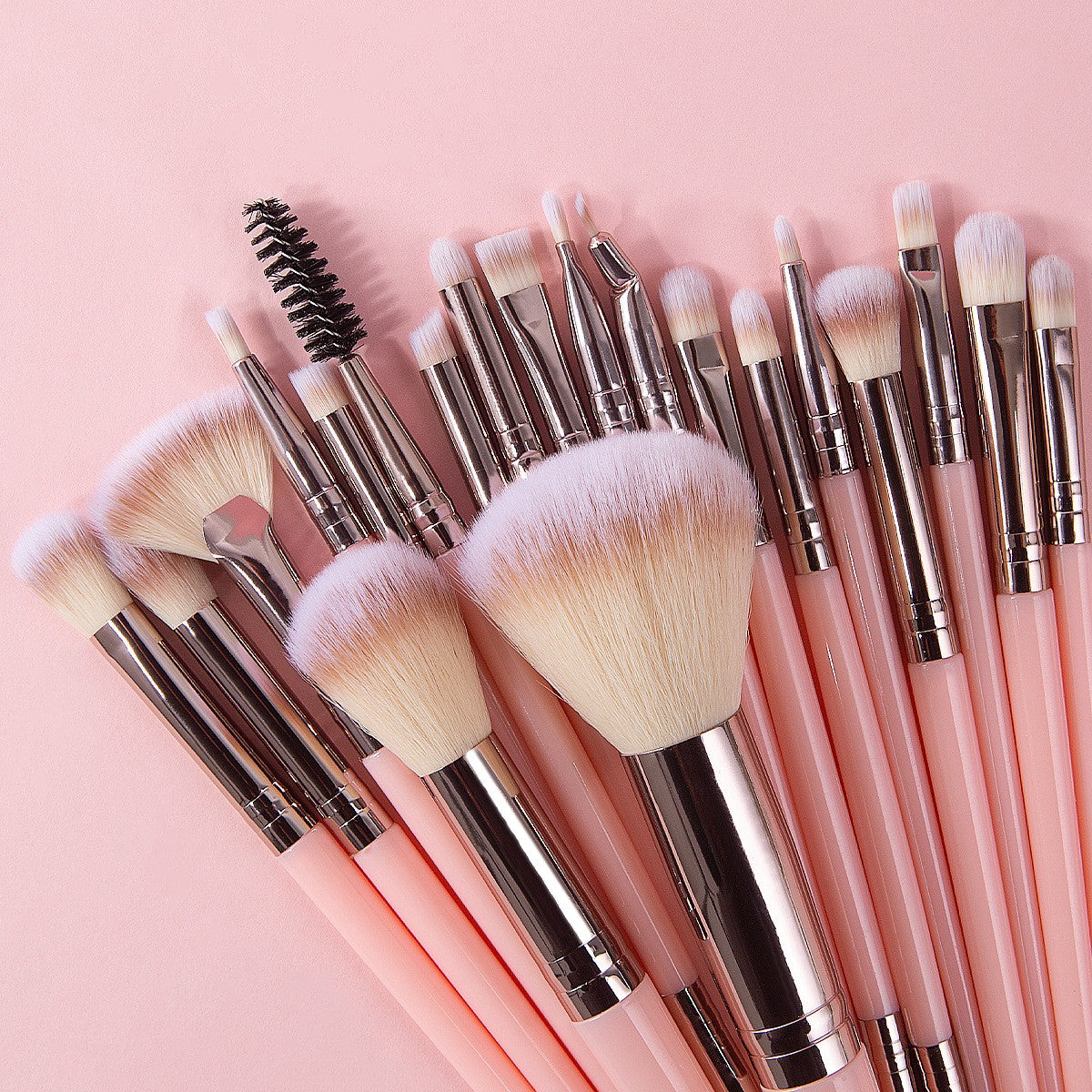 25PCS Makeup Brushes Set Synthetic Eyeliner Eyeshadow Foundation Concealer Powder Contour