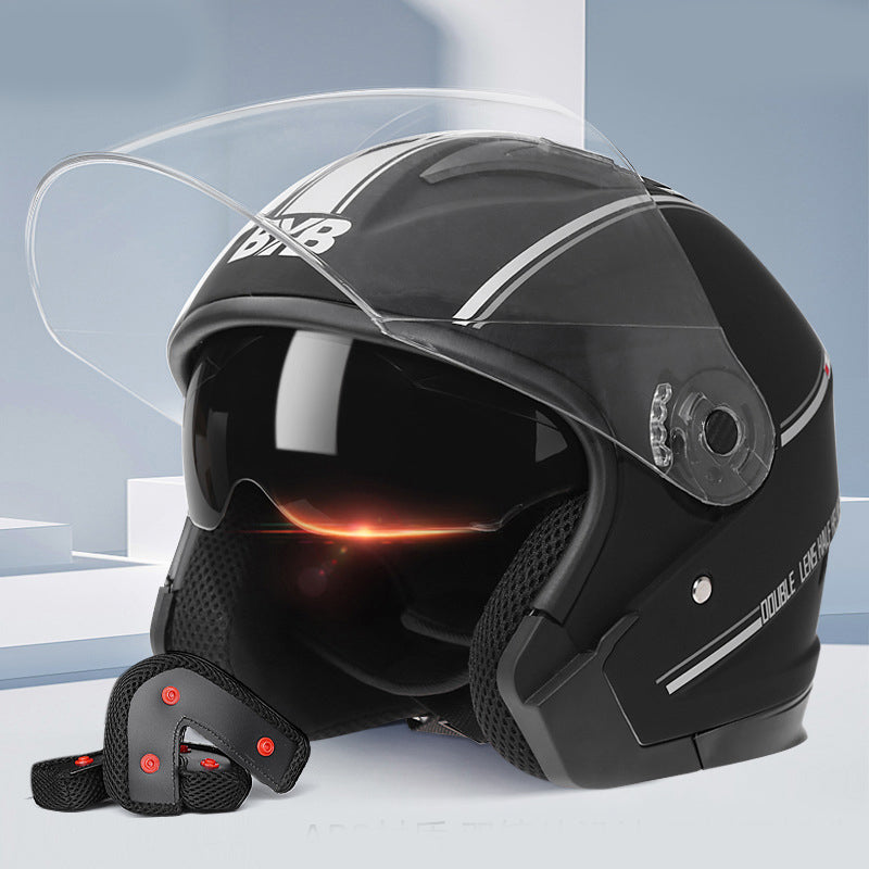 Casque de vélo électrique simple double objectif
