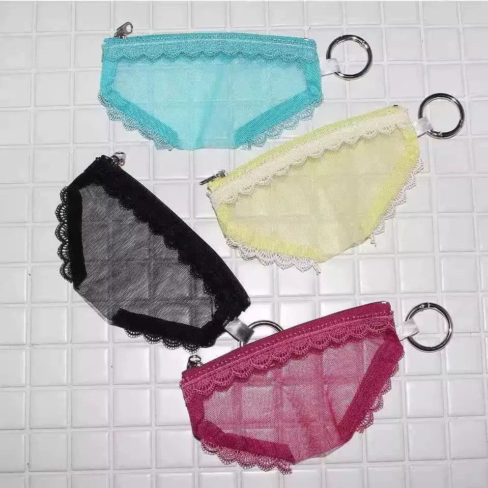 Sous-vêtements de string Sexy Mesh pratique sac de rangement
