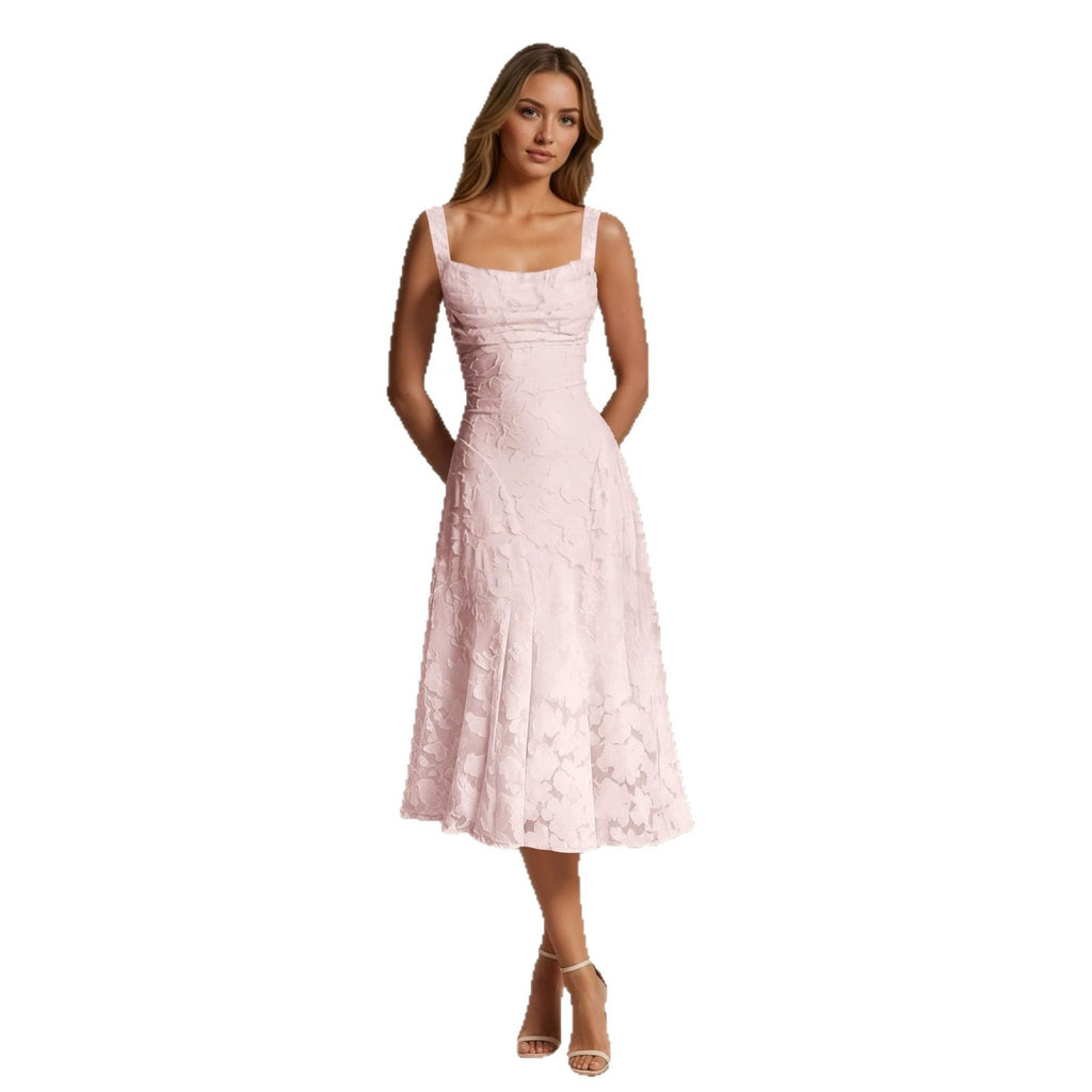 Robe de cocktail spaghetti-strap