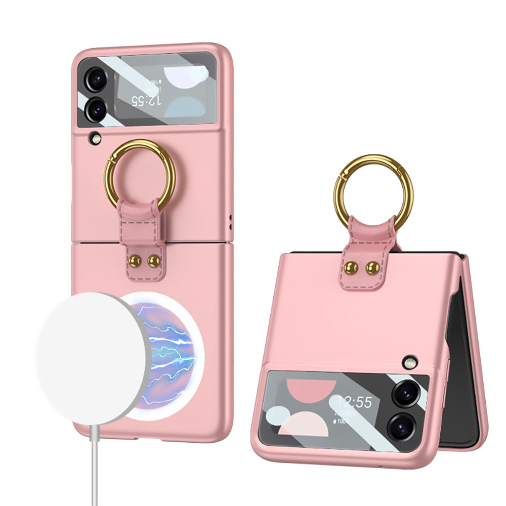 Applicable bague d'écran pliable sans fil chargeur téléphone Case