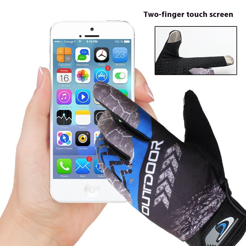 Gants d'équitation de plein doigt respirant pour hommes Protection solaire