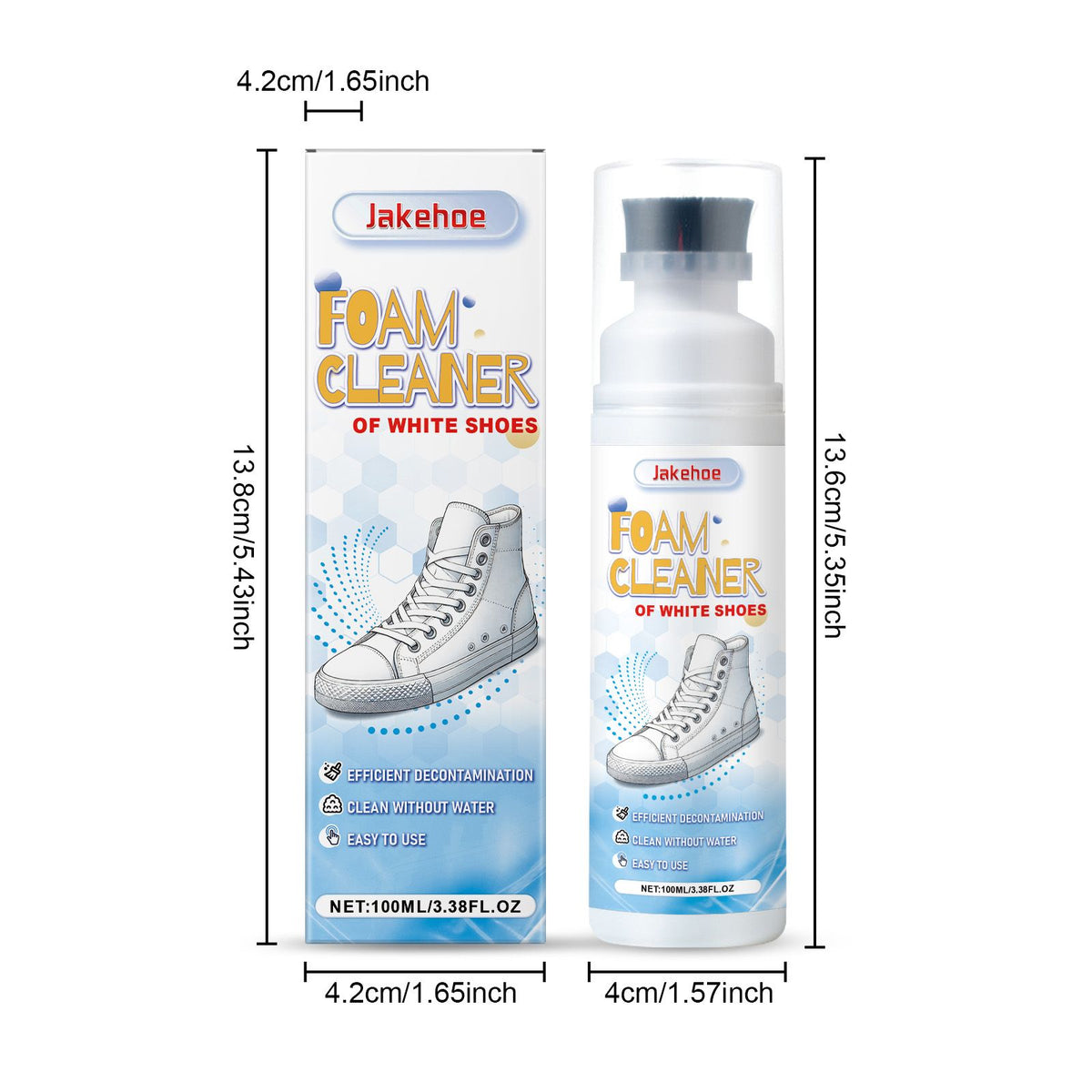 JAKEHOE Blanc nettoyant de chaussures liquide