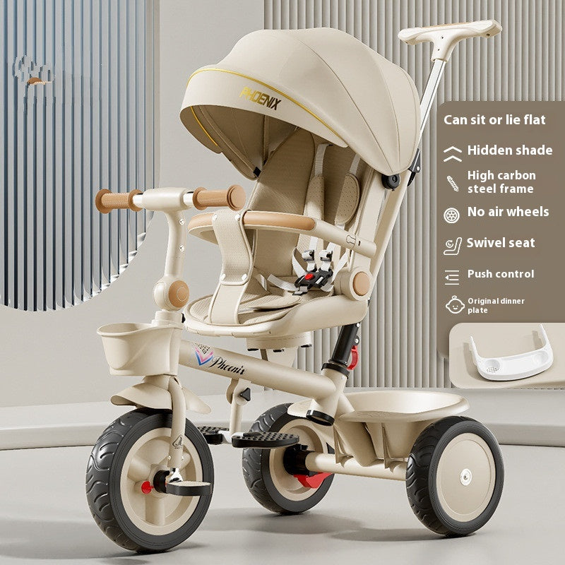 Tricycle Pedal Bébé Voiture Enfants Jouet léger Trolley