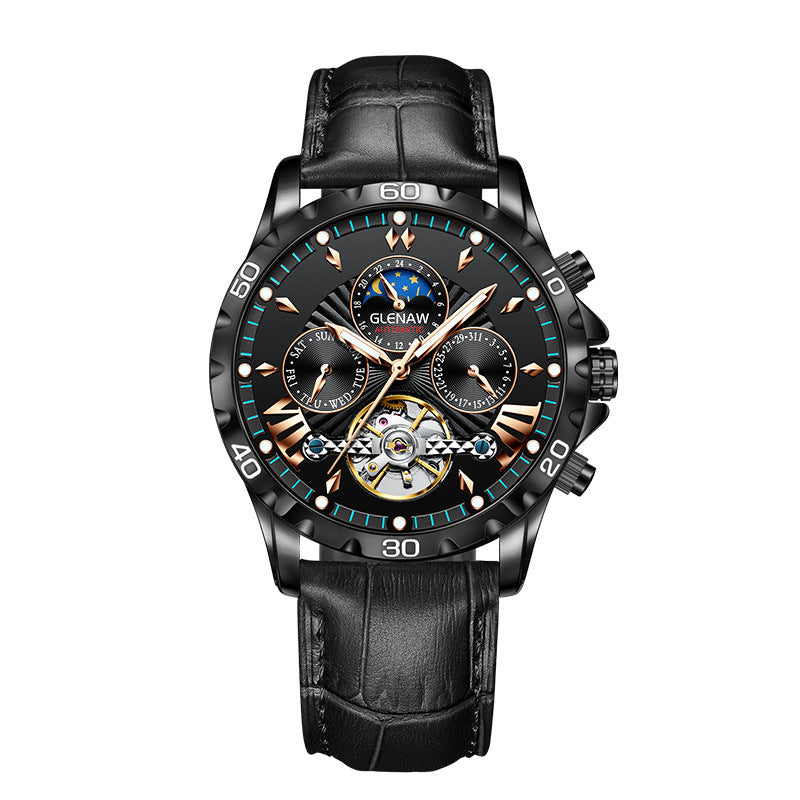 Montre mécanique automatique de mode pour hommes