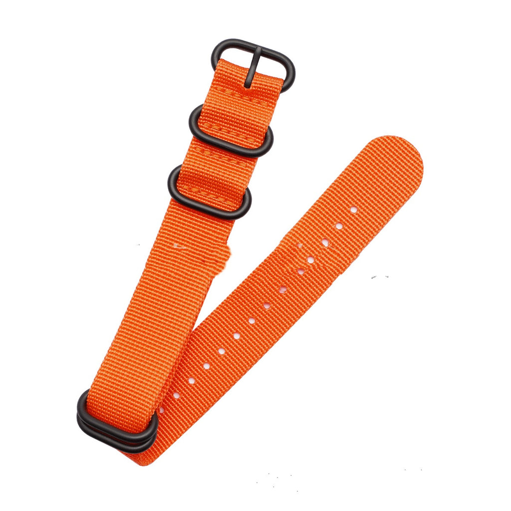 Convient pour le bracelet de montre en nylon de couleur solide
