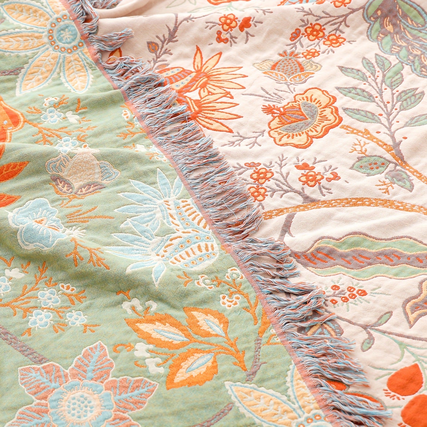 Impression maison créative Couverture de serviette à quatre couches Gauze