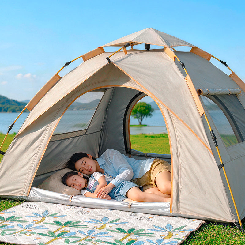 Tente de camping automatique Beige