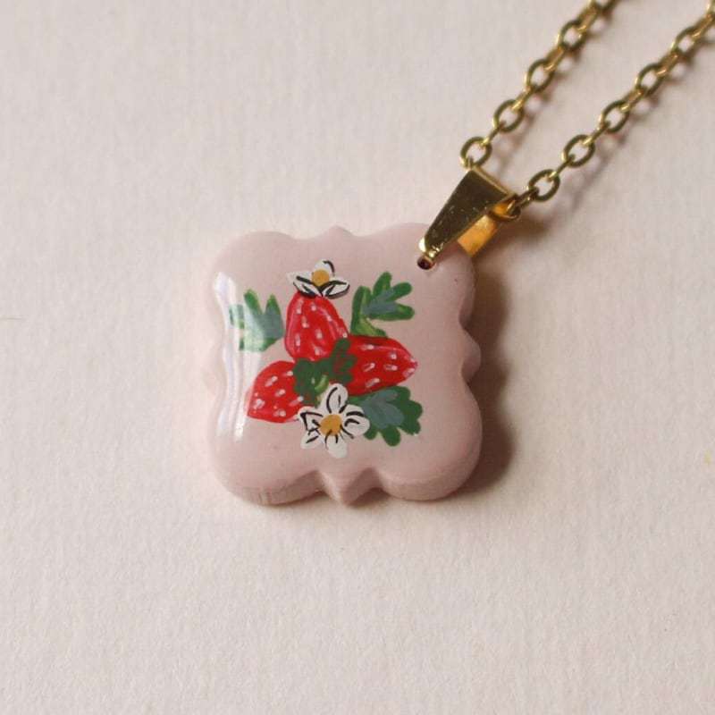 Accessoire pendentif à imprimé floral
