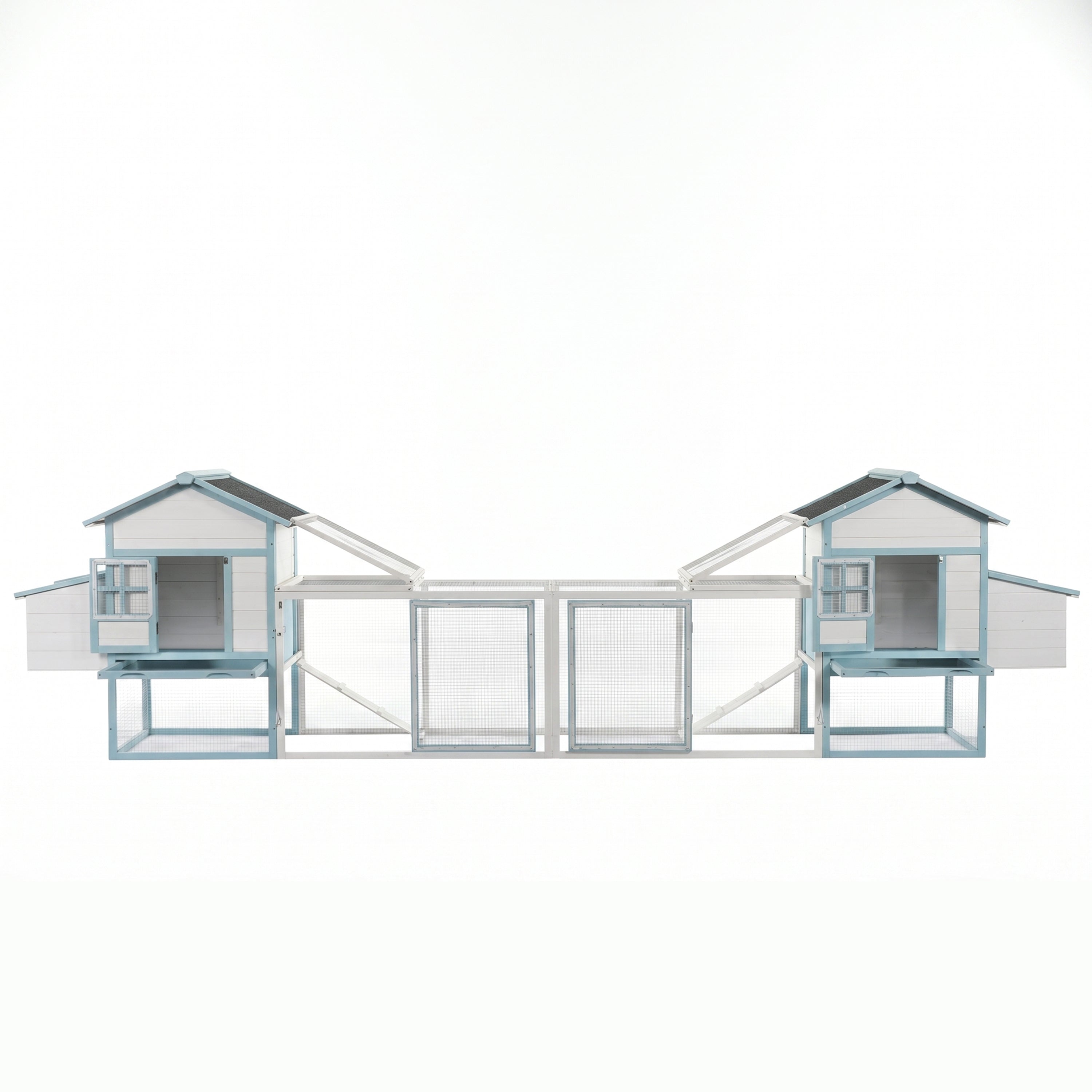 Coop grand poulet en bois avec double boîte de nidification