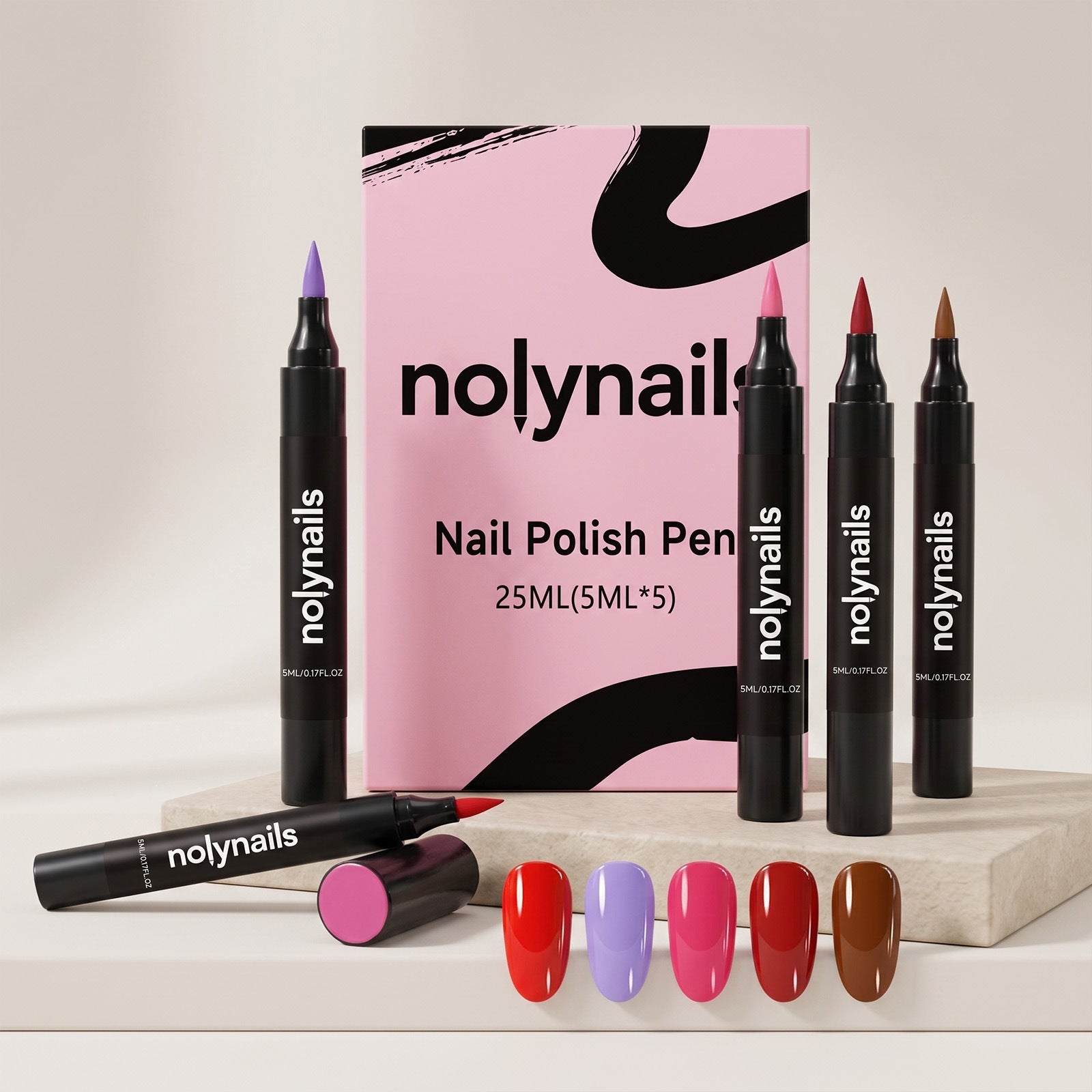 Multi-color Convenient Easy-to-apply Gel Nail Polish Pen