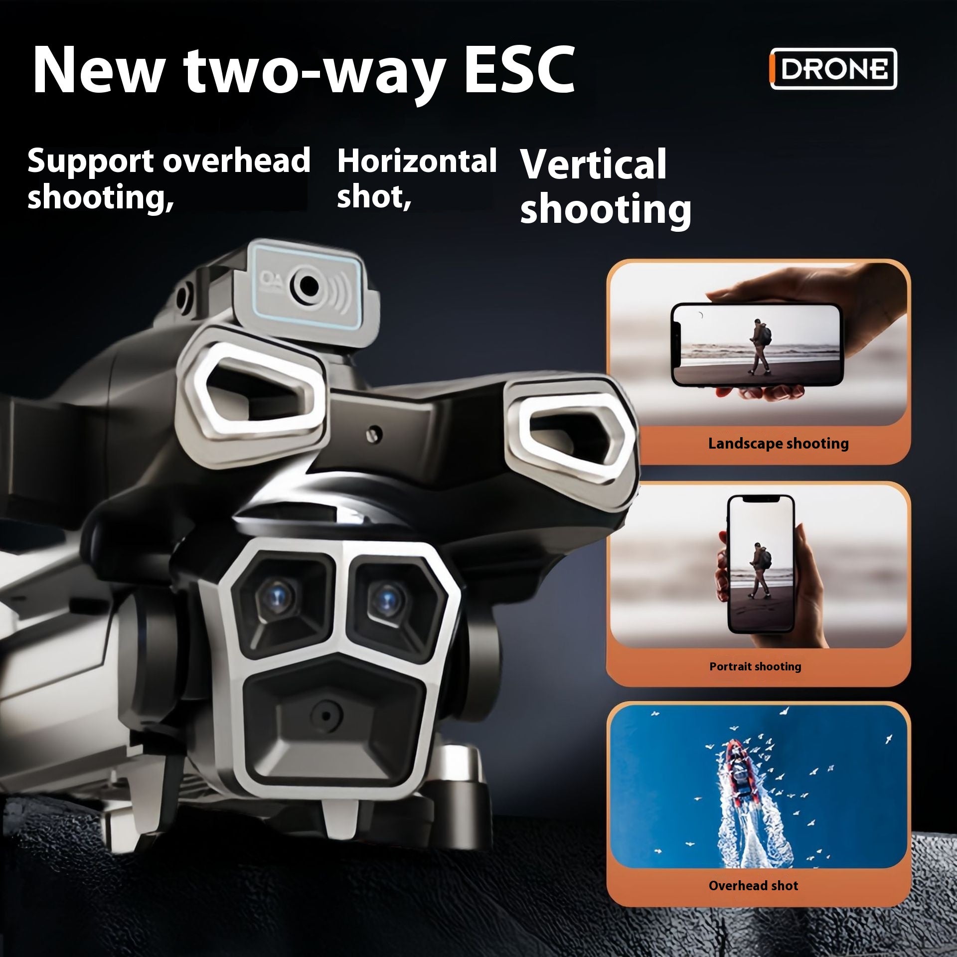 H35 Photographie aérienne UAV Évitement d'obstacles HD de 8k