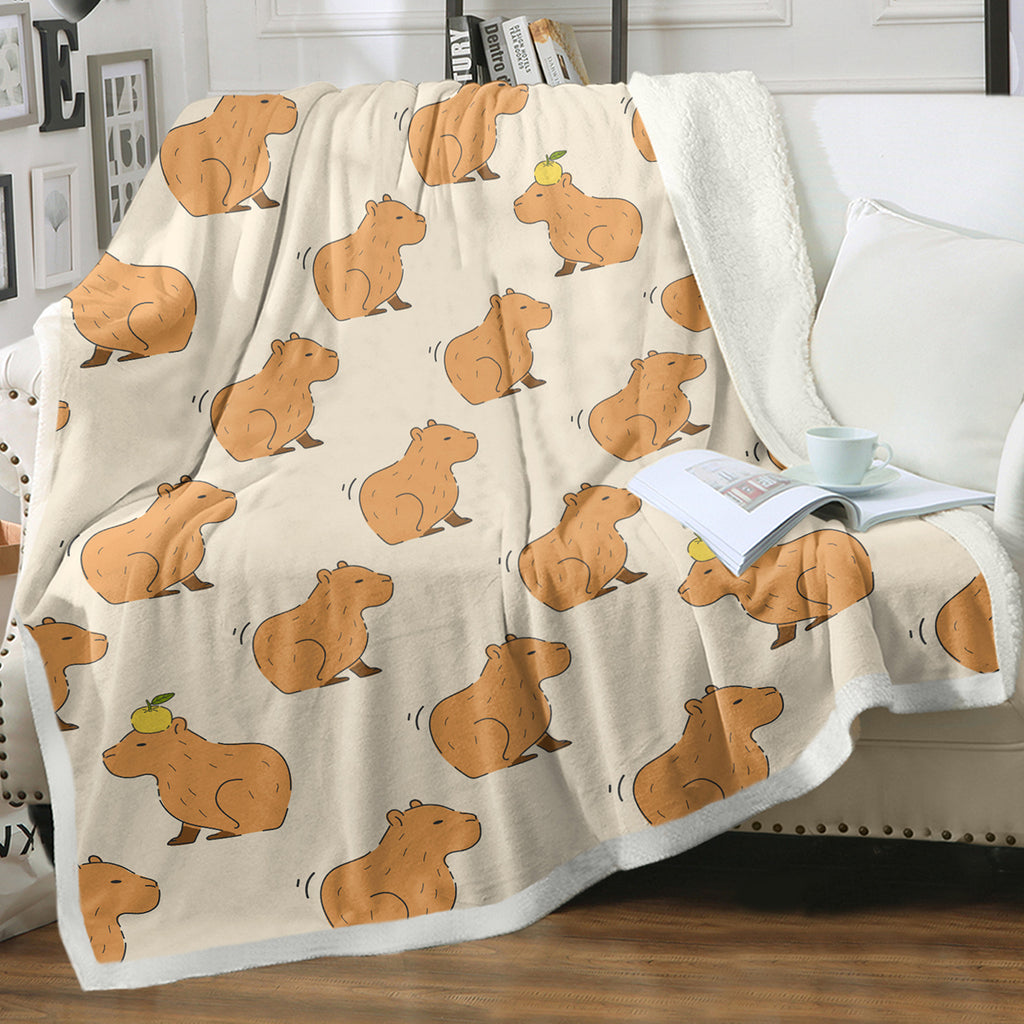 Cadeau de couverture Capybara pour les filles Garçons Enfants Animaux Lovers Soft Blankets Coupes Capybara Coz