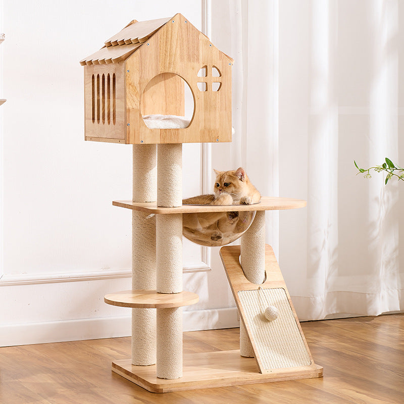 Gélule créative en bois de l'espace Arbre de chat