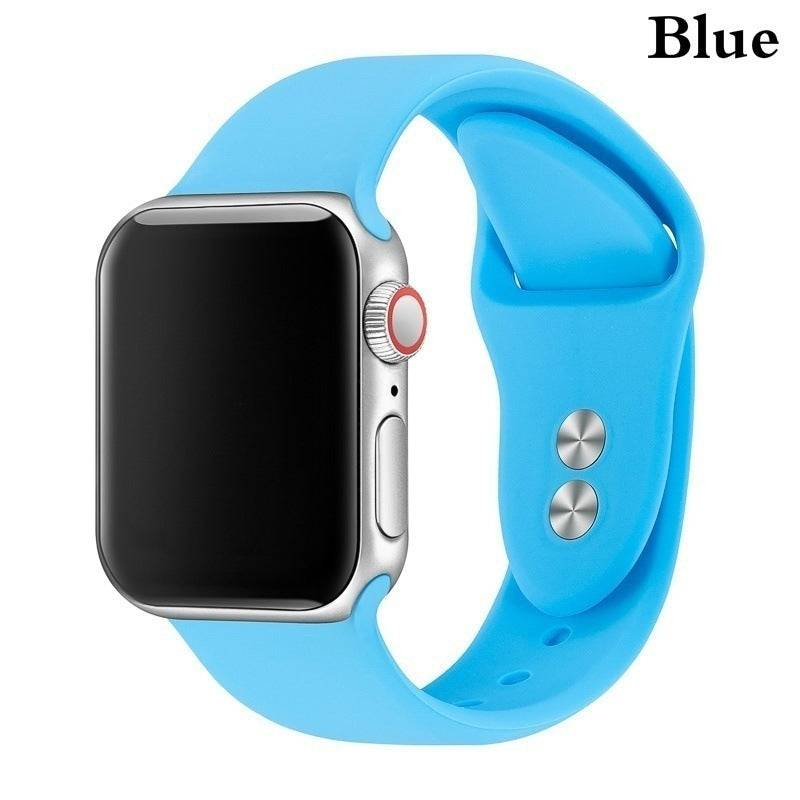 Bracelet de montre Smart Solid Color Silicone Double Nail