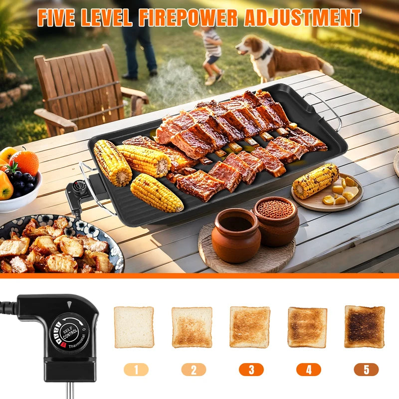 Table électrique Teppanyaki Grill Top sans fumée