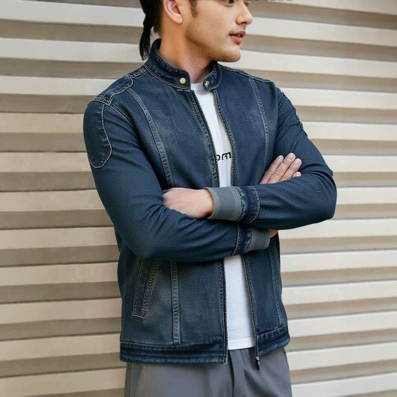 Beau Edgy Biker style Trendy Manteau pour hommes