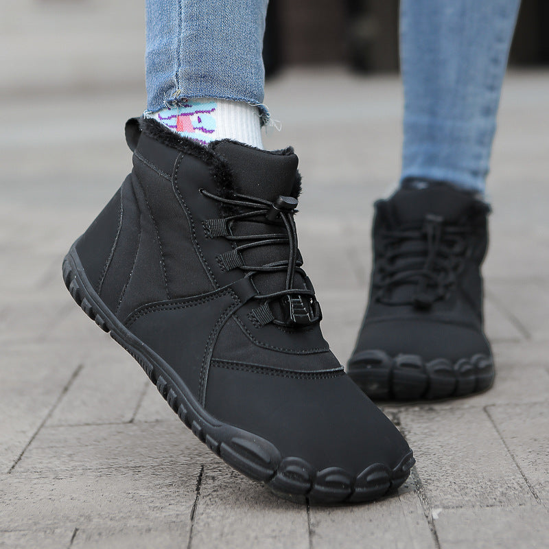 Bottes de neige d'extérieur Non-dérapant imperméable à l'eau Chaussures de coton rembourrées