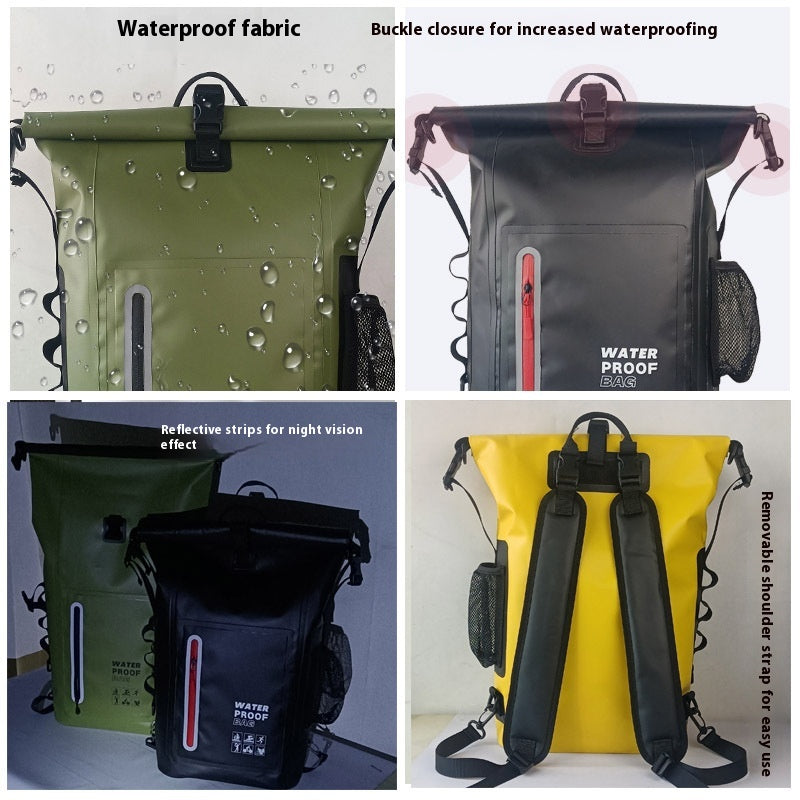Sac à dos en PVC Outdoor Sports Waterproof Sac Mountainering Camping