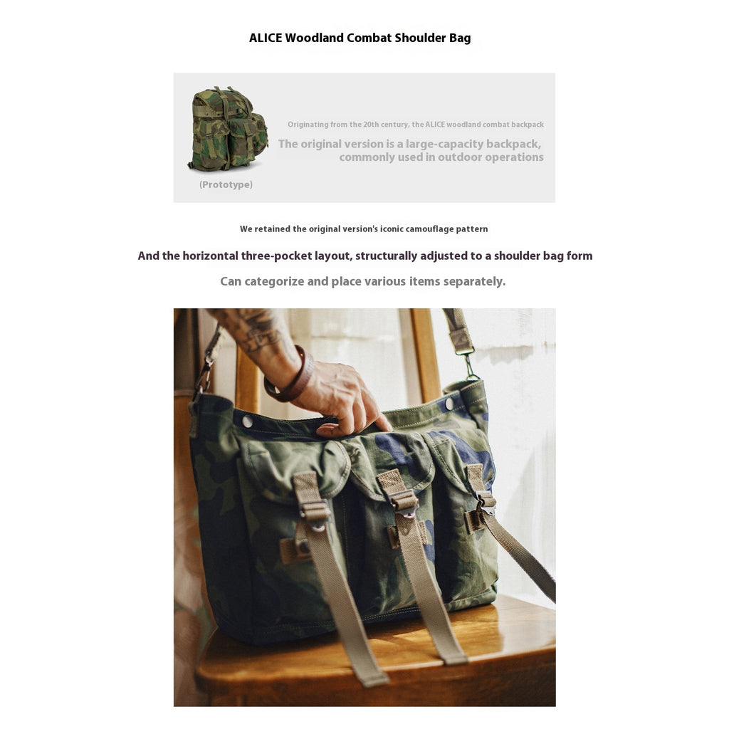 Outils d'entraînement de plein air pour hommes Tactics Camouflage américain Sac à épaule
