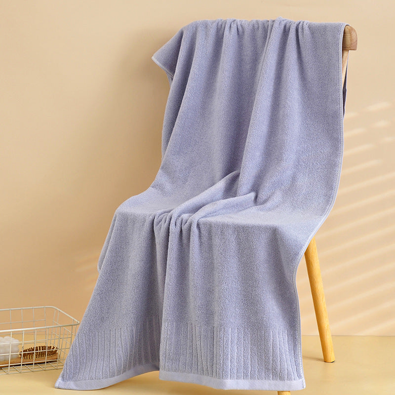 Serviette de bain en coton pur Épaisseur Plus-taille de ménage Hôtel Soft Absorbent Lint-free