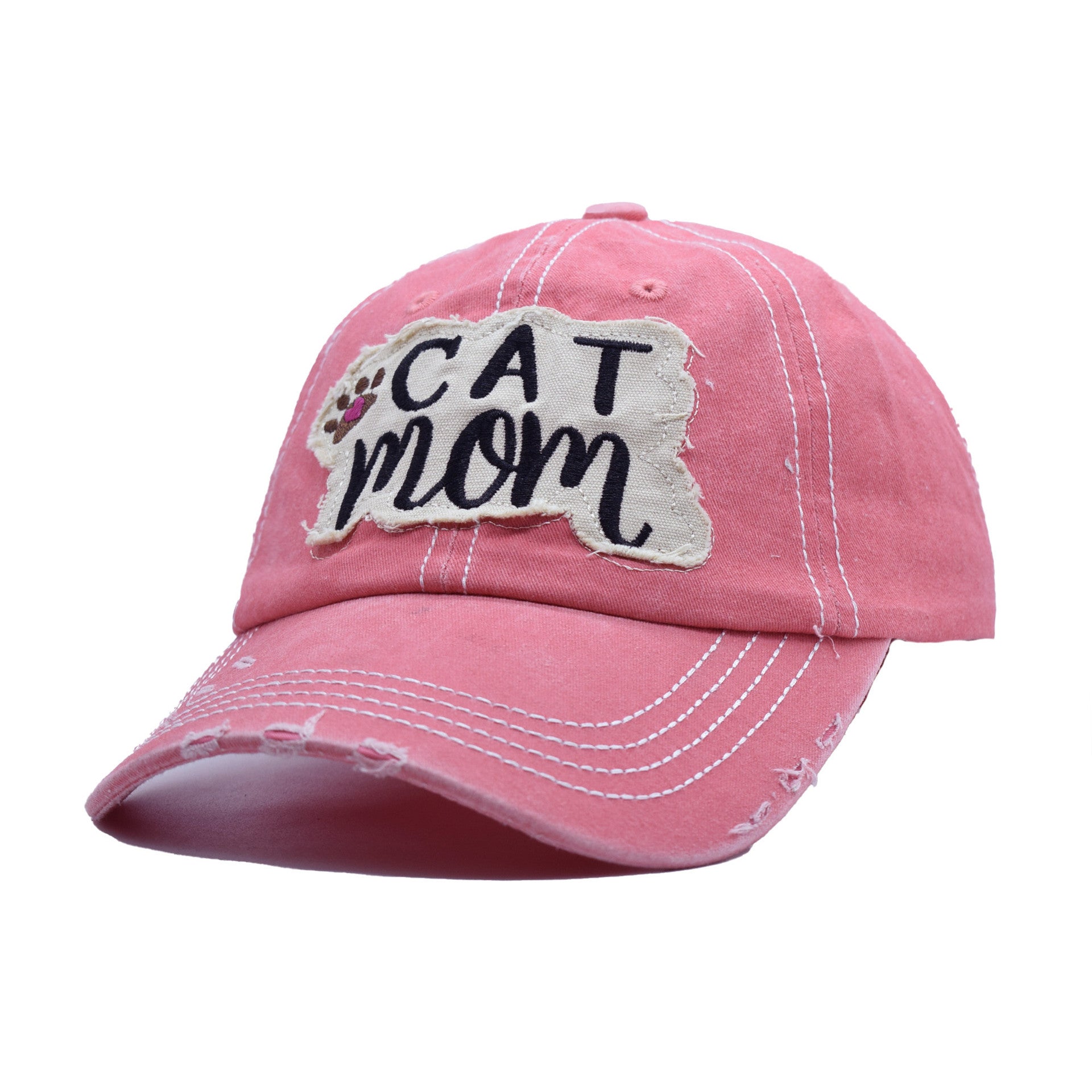Casquette de baseball rétro-détruite