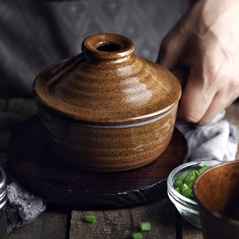 Potterie créative Potterie micro-ondes Claypot ménager Riz Soupe à haute température