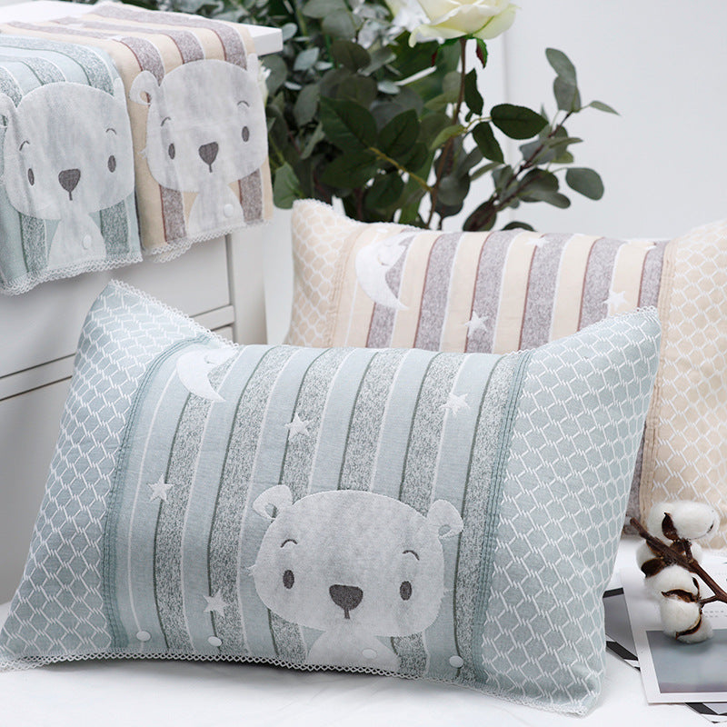 Cotton Four-Layer Gauze Pillows
