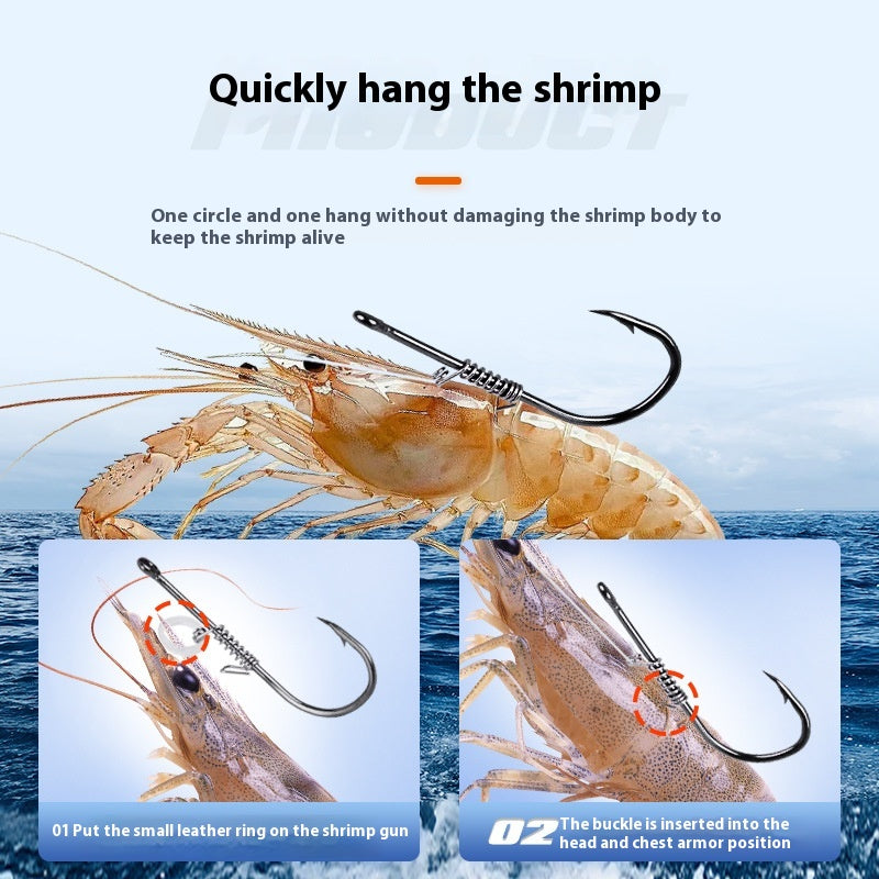 Spring Rubber Band Sea Fishing Lure pour crevettes vivantes