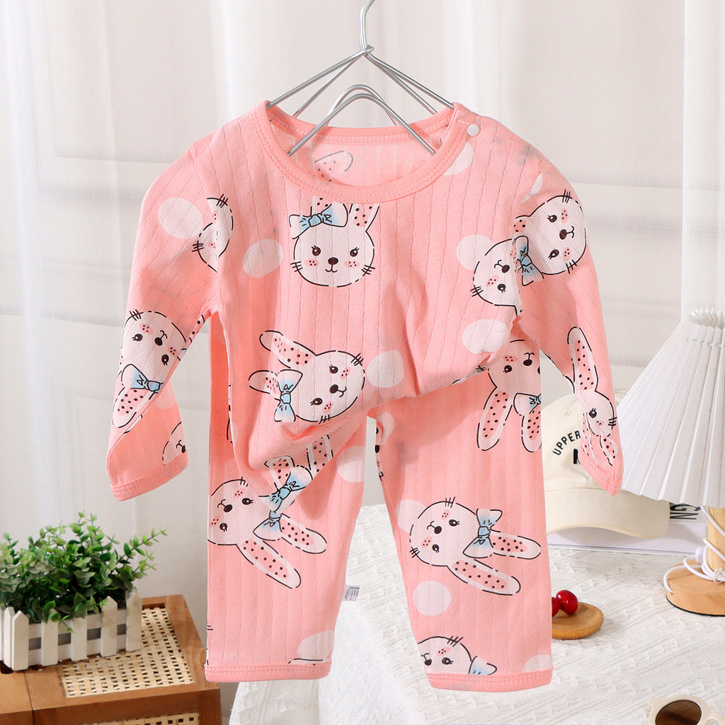 Summer Baby Cotton Maison Porter Pajama pour enfants