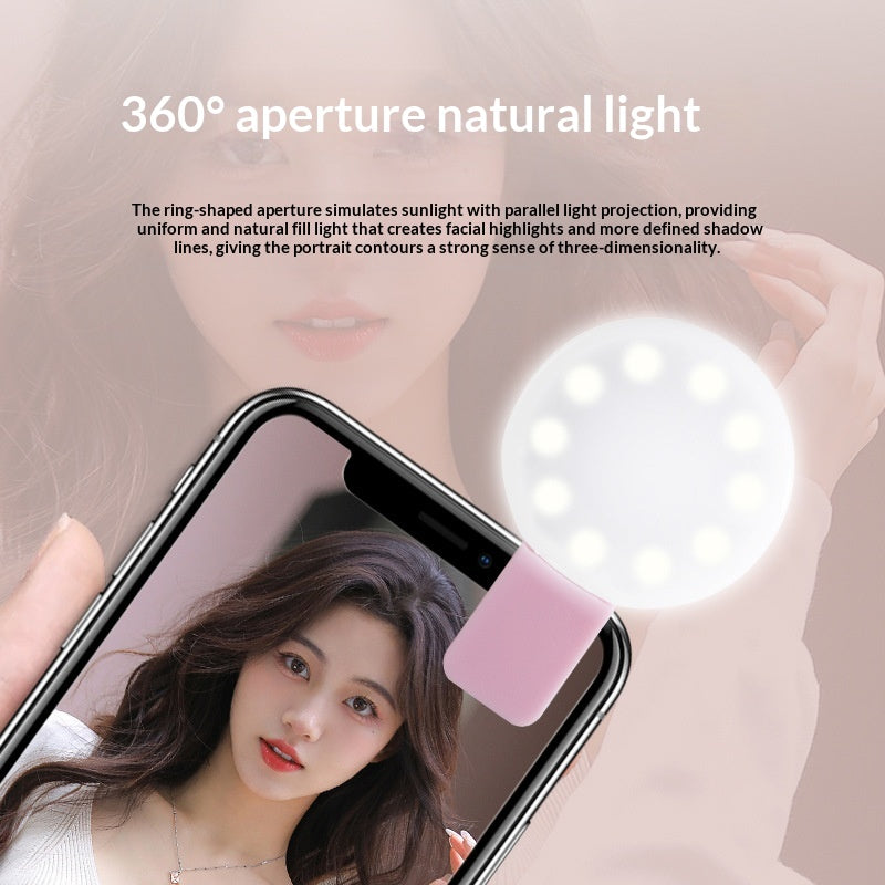 Téléphone portable rechargeable SF02 Clip lumière beauté lumière