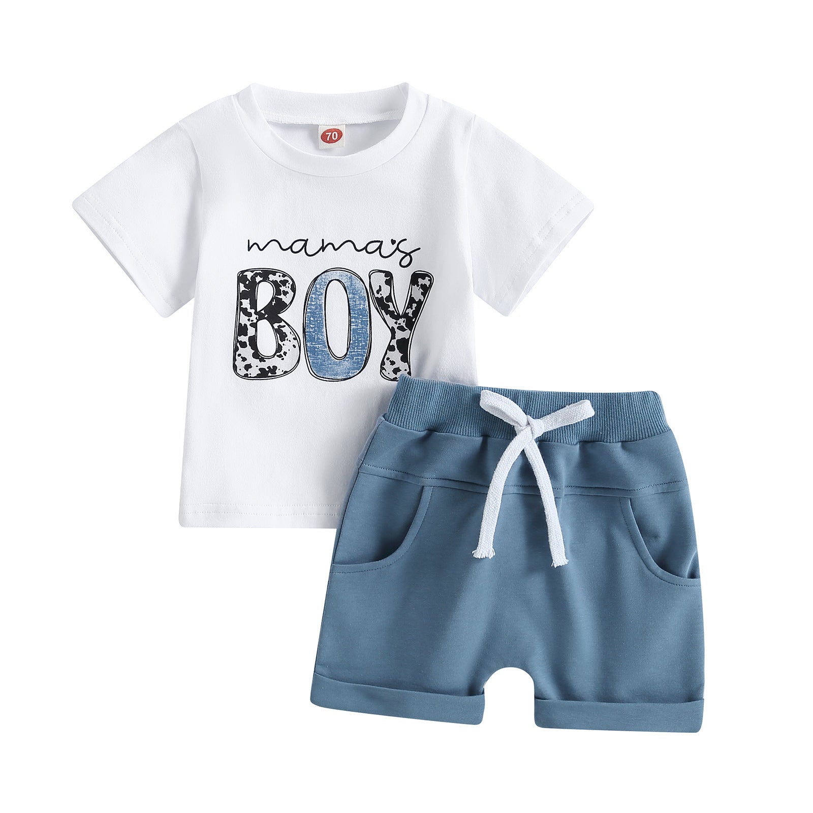 Short Camo couleur solide homme avec impression de lettre et manches courtes