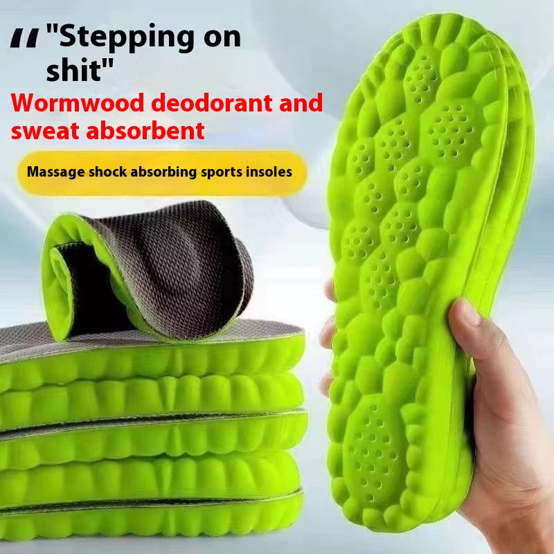 Insole Sports Shock Absorption Arch Support Haute Élastique Course Formation militaire