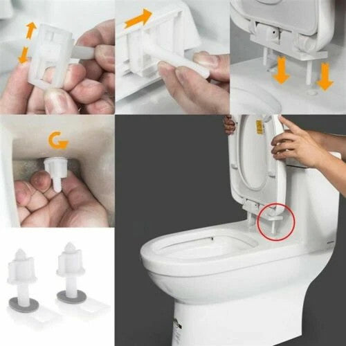 Quick Release Siège de toilette Soft Close Heavy Duty Universal Fit One Button