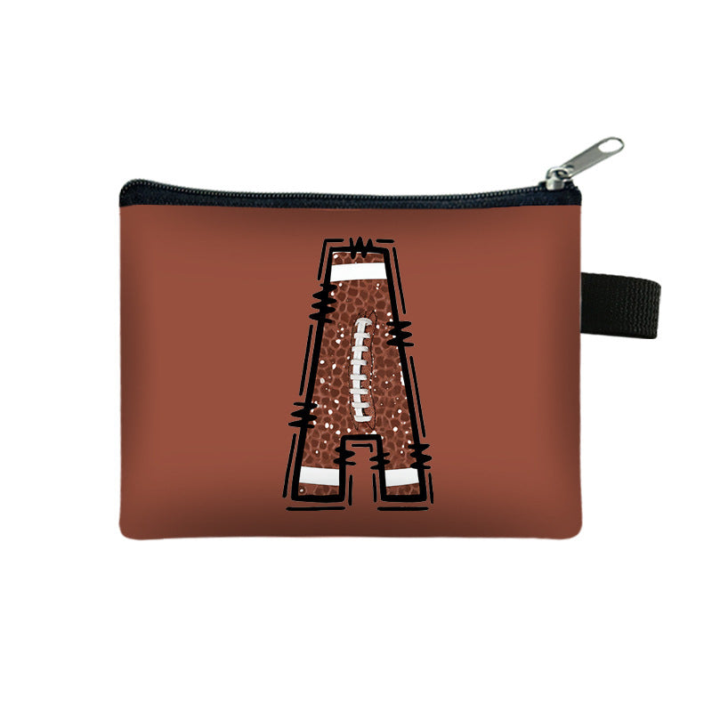 Creative Baseball Themed Lettre Coin Purse