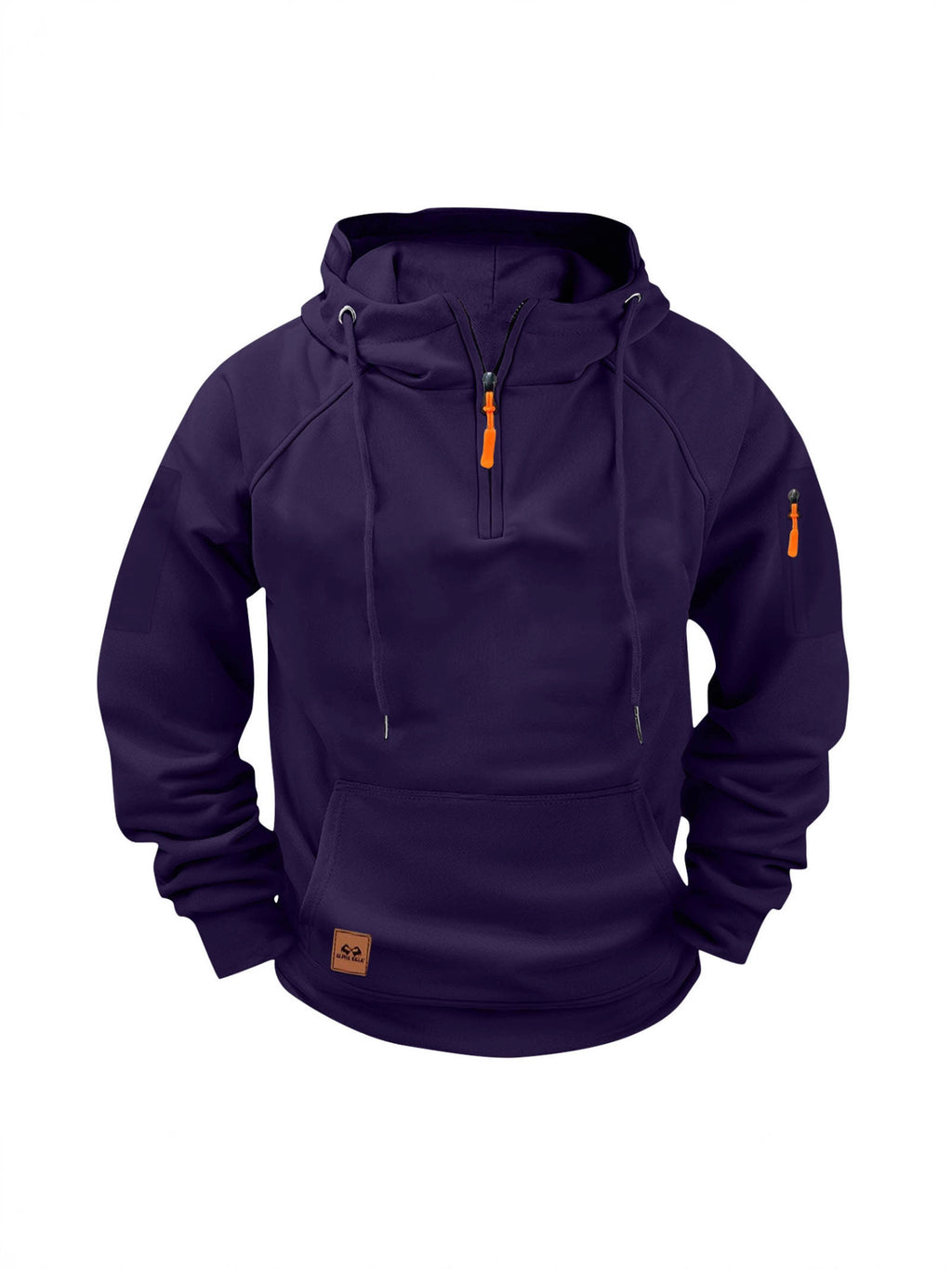 Printemps et automne Sweatshirt homme Hoodie Zipper Multi-Pocket Pullover Sports Casual Sweat