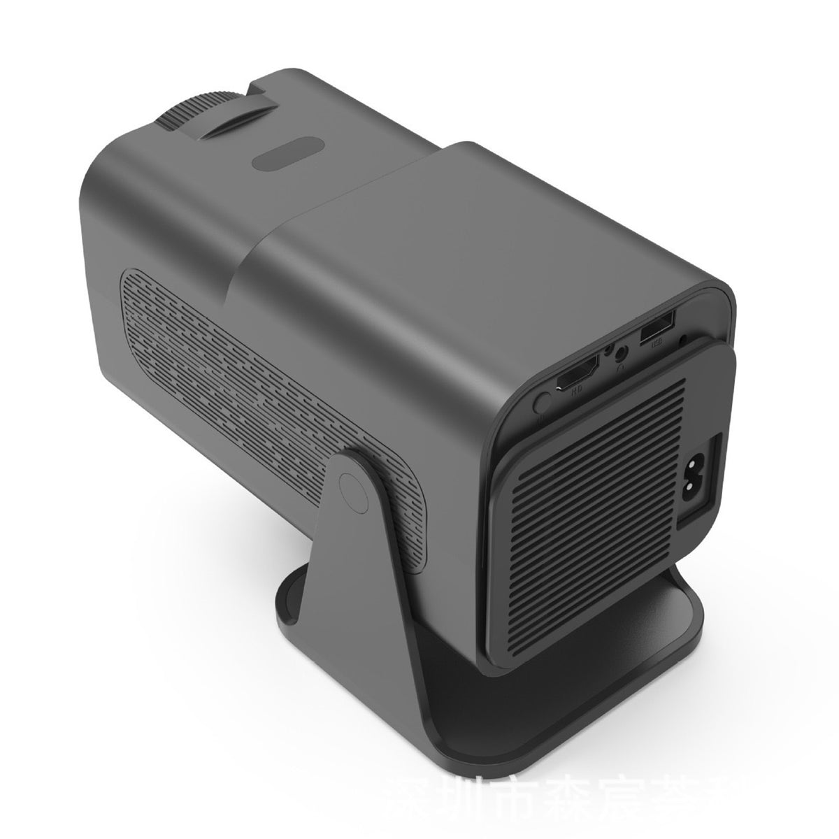 HD Projector for Home Theater Office 360 Degree Rotatable PTZ Portable Mini HY320 AU Plug