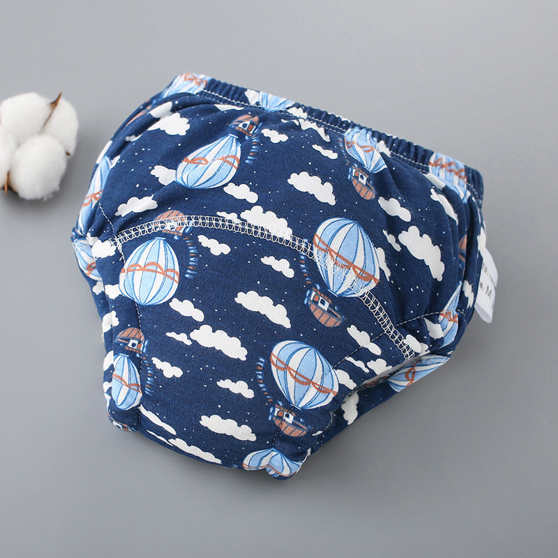 Pantalon d'entraînement pour bébé Pure coton respirant 6 couches Lavable Couche pour bébé