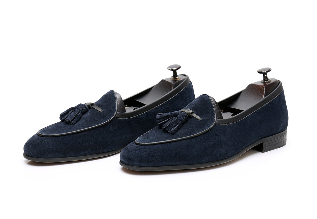 Chaussures en cuir véritable de style britannique pour hommes