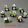 Ornement de bureau sac animal aveugle mignon Bamboo-Hugging Panda Doll Décoration de voiture