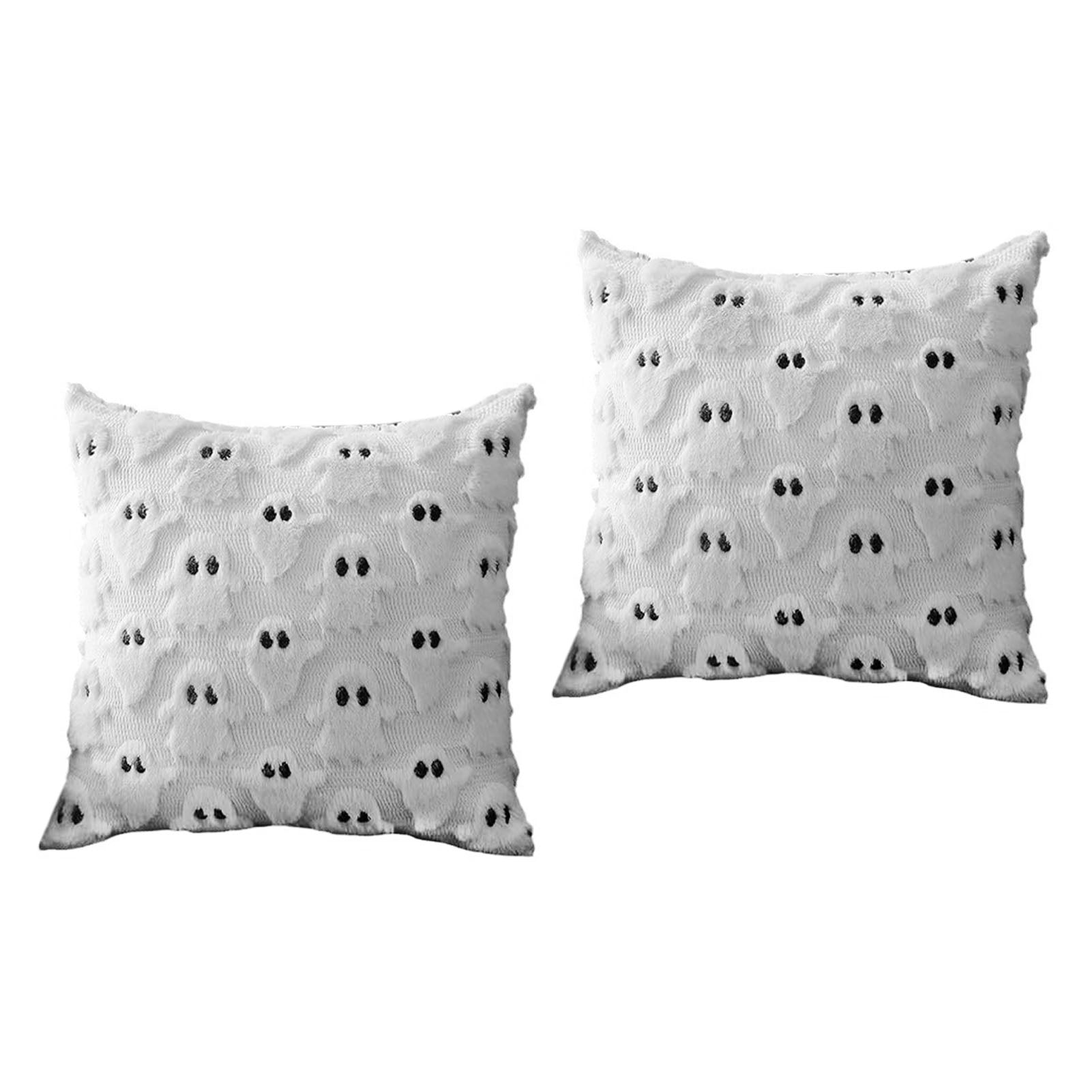 Housse d'oreiller Ghost Confort décoratif en peluche douce Couverture d'oreiller pour salon Canapé De