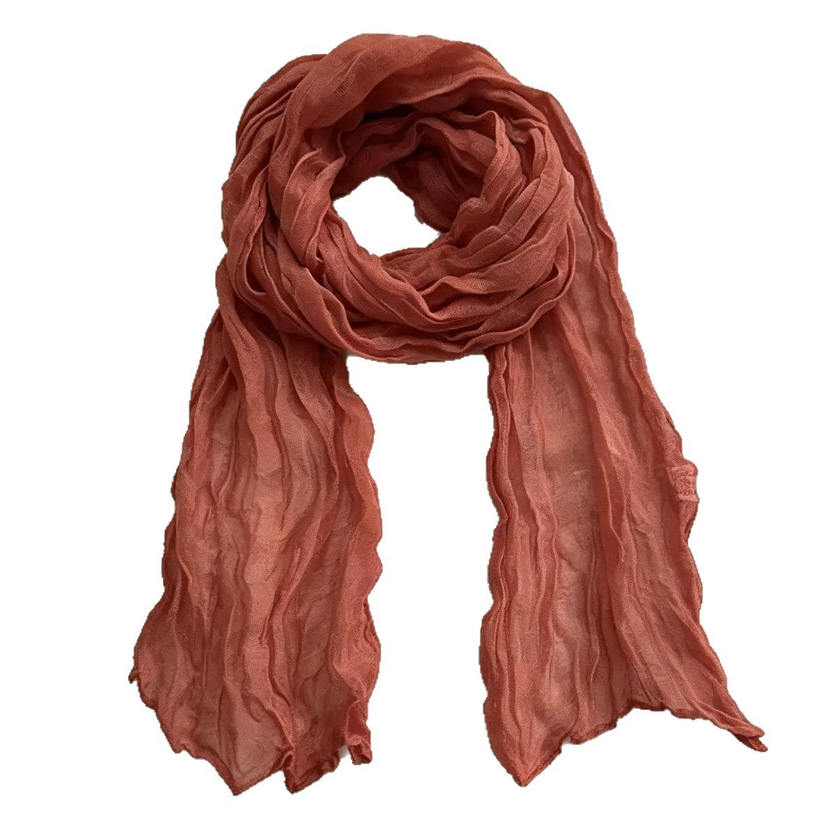 Femmes Versatile Solid-colore Cable-knit mince écharpe chaude pour le printemps et l'automne