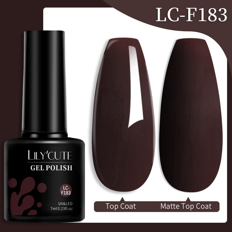 Jeu populaire Glitter Colle d'ongle de couleur solide