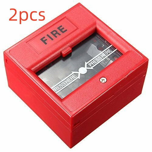 Bouton de sécurité filaire bris de main verre alarme incendie d'urgence