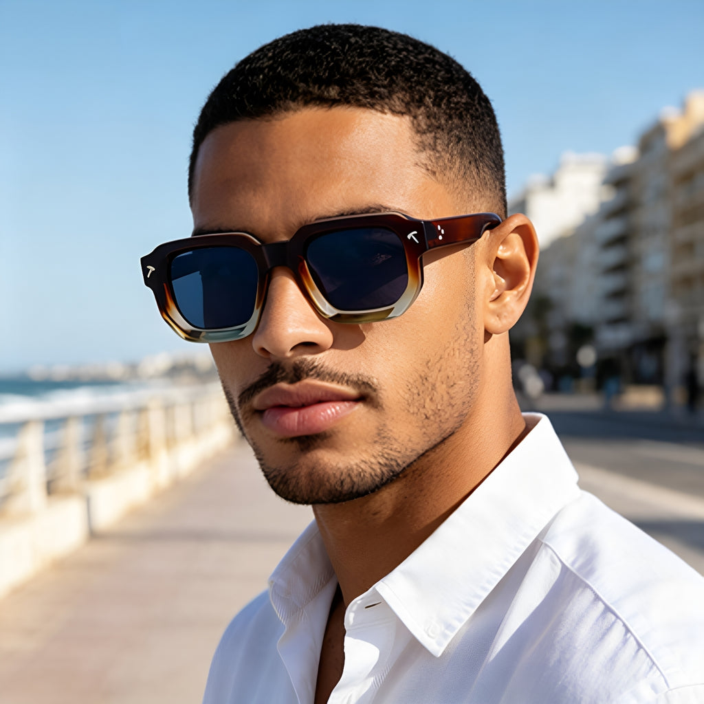 Lunettes de soleil European And American Fashion Box pour Homme