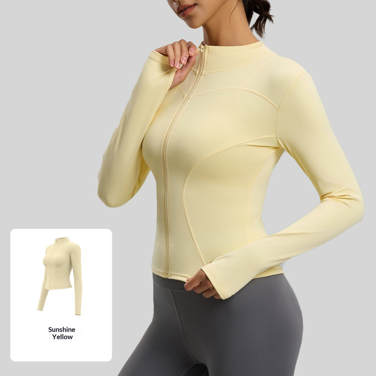Veste de yoga ajustée de façon serrée Figurine-flatter Outdoorwear