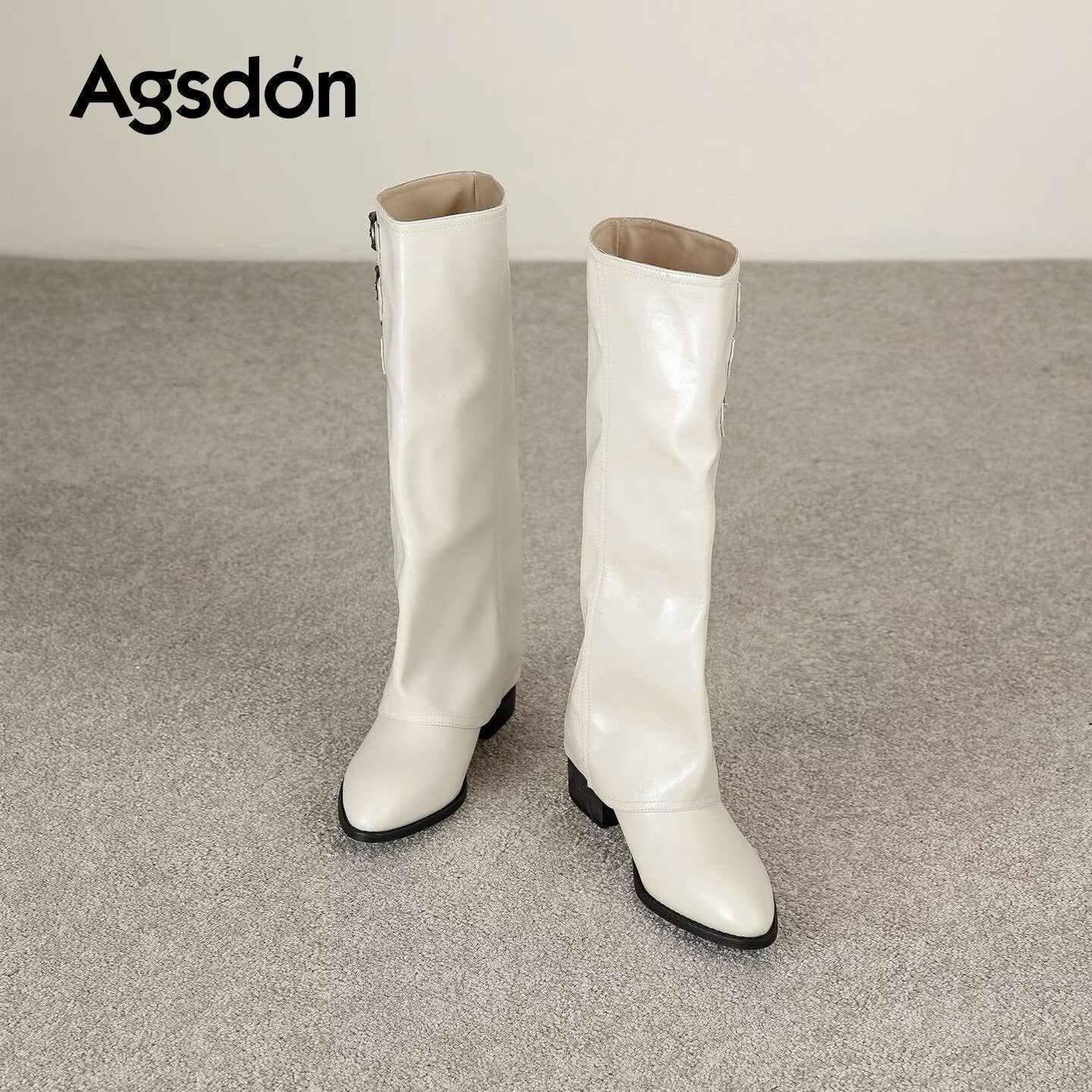 Arrivée Bottes d'équitation polyvalentes ruchées Bottes d'automne Fren d'hiver pointues d'orteil