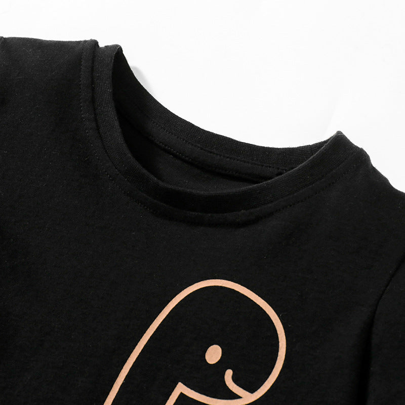 T-shirt à manches courtes d'été et shorts pour enfants