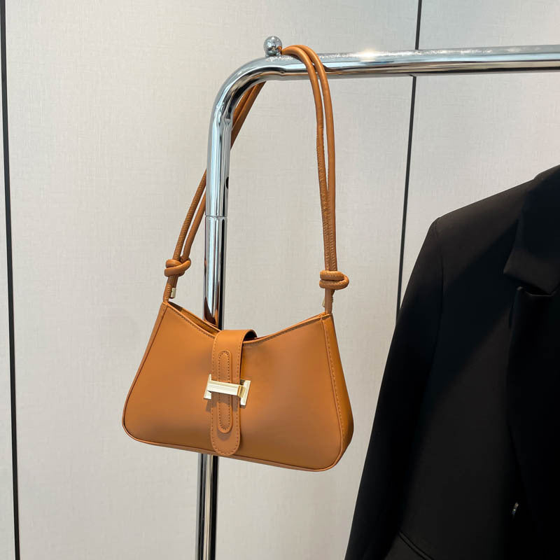 Femmes Minimalist Textured-design Sac à sous-bras à épaule unique